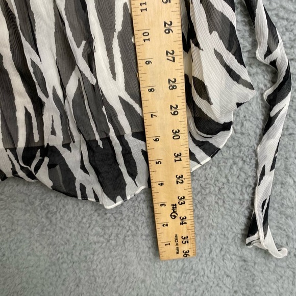 NWT DIANE von FURSTENBERG mini zebra y2k cocktail designer 100% silk dress bow 8 - Picture 8 of 15